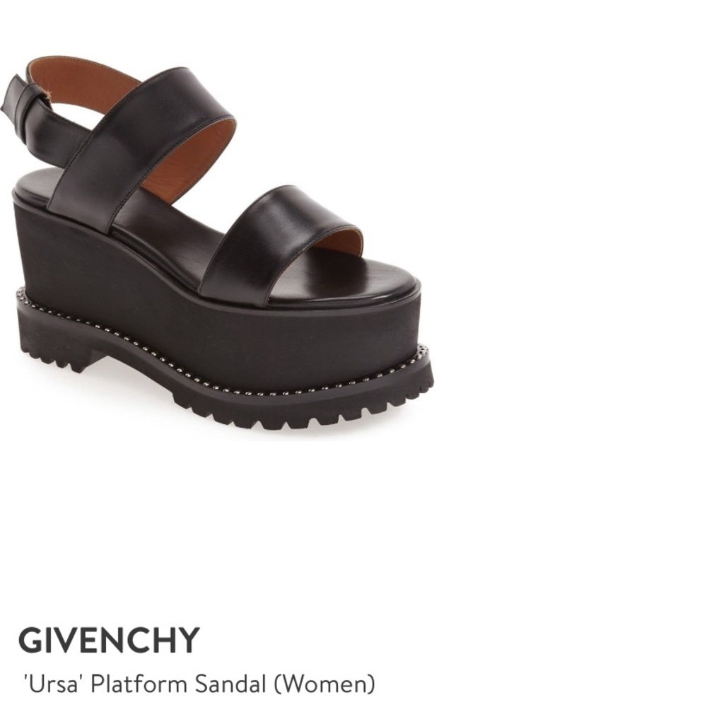 100% Authentic Givenchy Ursa Platform Sandal Size.6
